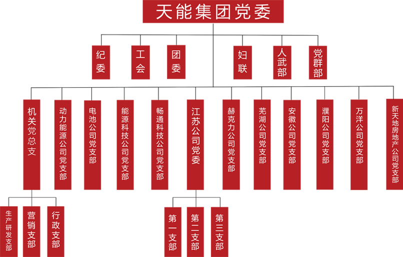 EBET易博建团党委组织架构